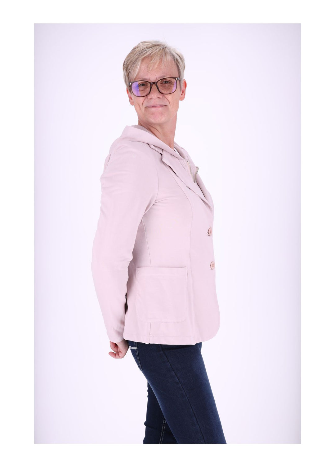Splash of Color Sweat-Blazer mit Kapuze