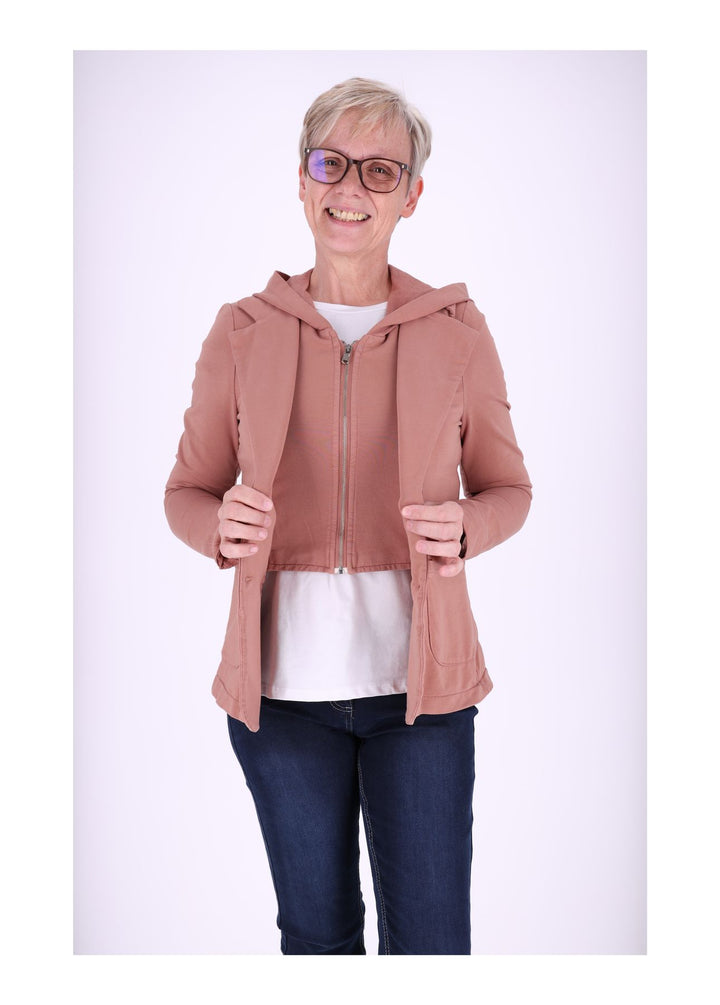 Splash of Color Sweat-Blazer mit Kapuze