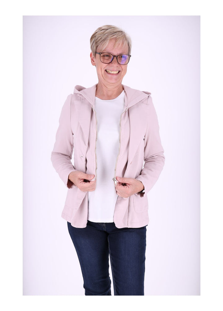 Splash of Color Sweat-Blazer mit Kapuze