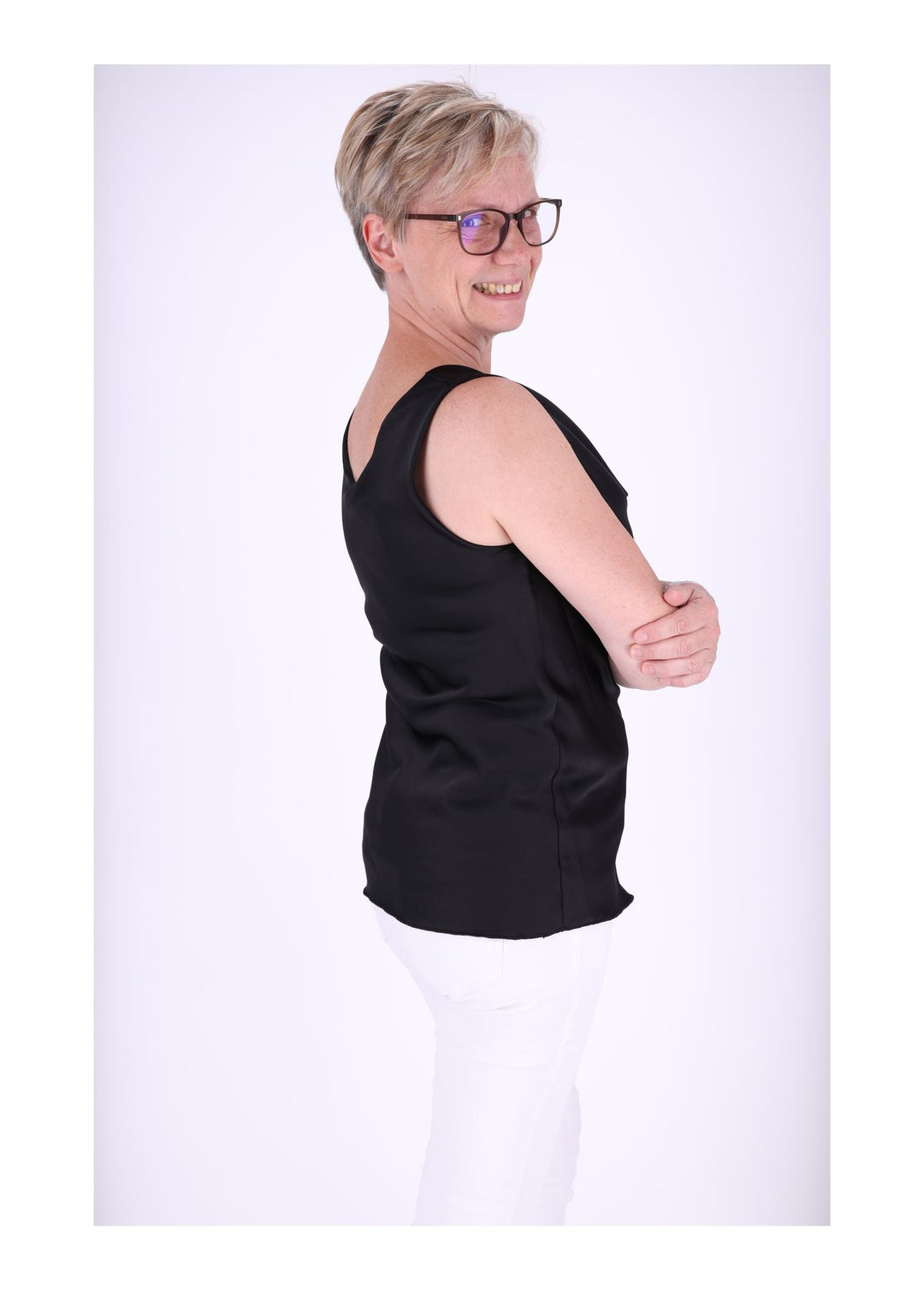 Splash of Color Damen Top Wasserfall