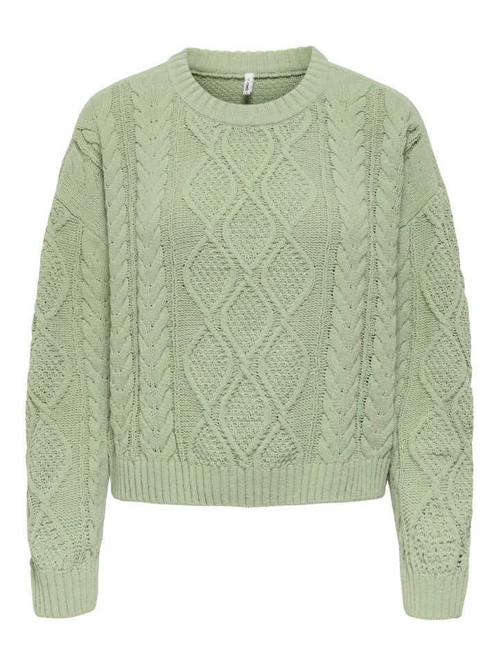 ONLY Strickpullover Damen Zopfstrick