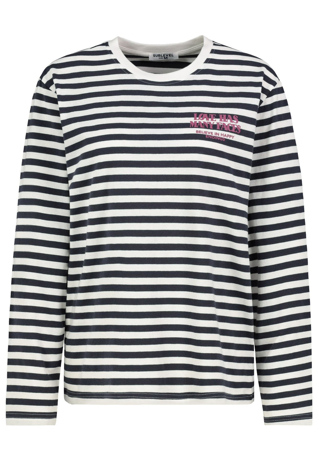DOB Langarm T-Shirt Damen lockerer Schnitt