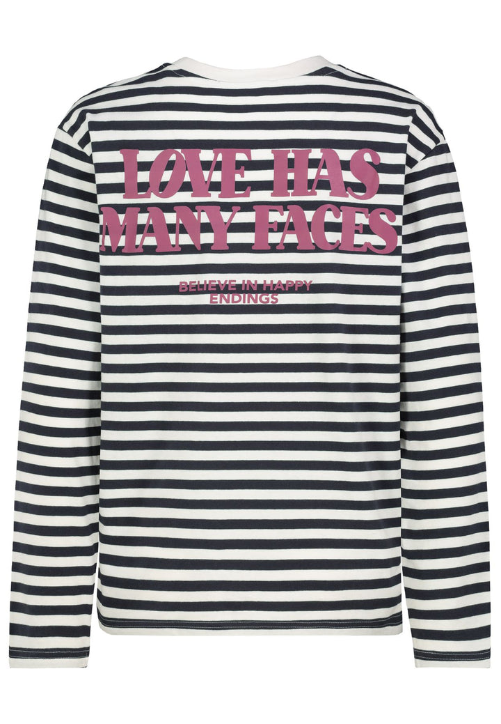 DOB Langarm T-Shirt Damen lockerer Schnitt