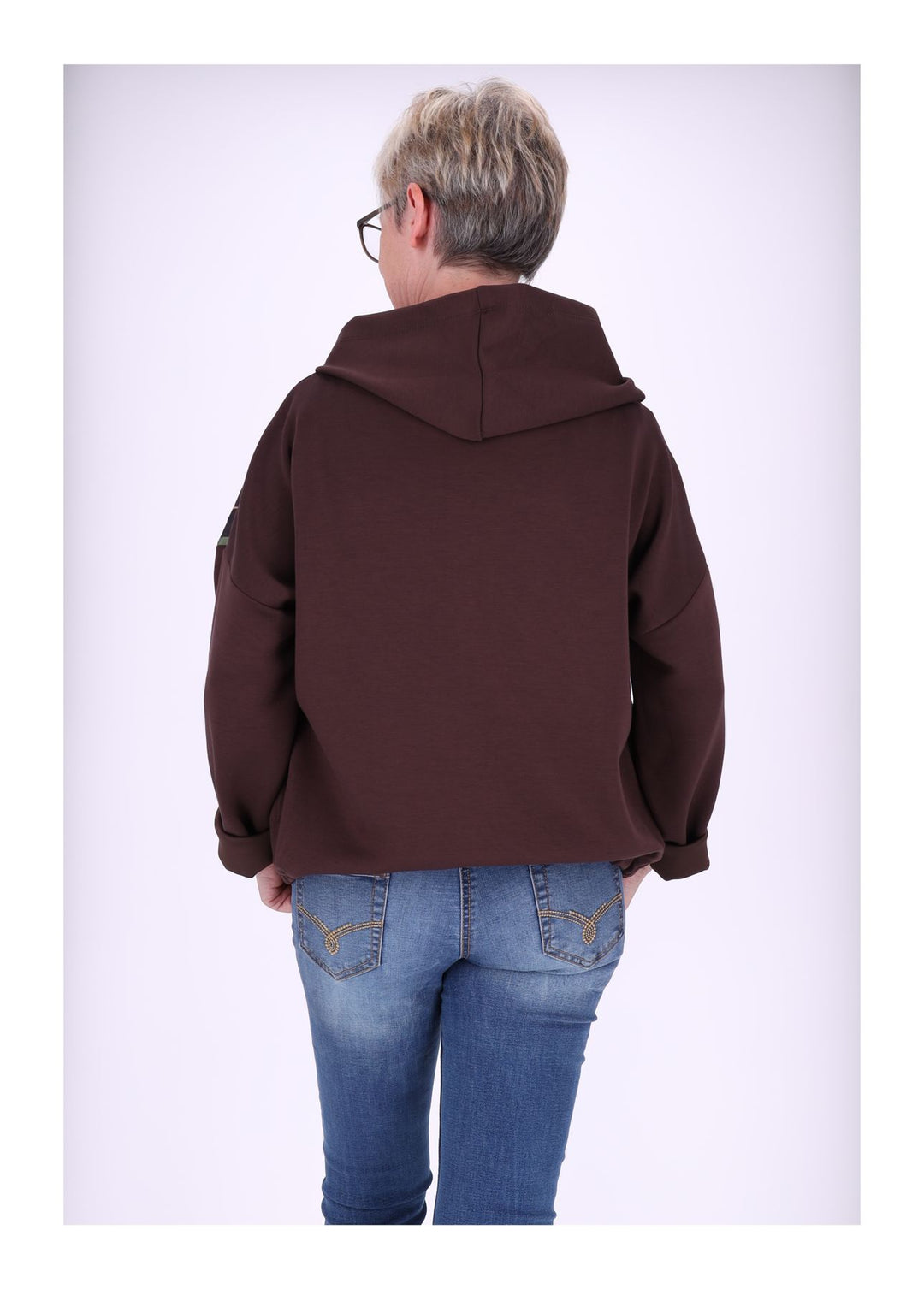 Gesteppte Sweatjacke Splash of Color