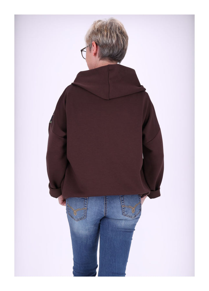 Gesteppte Sweatjacke Splash of Color