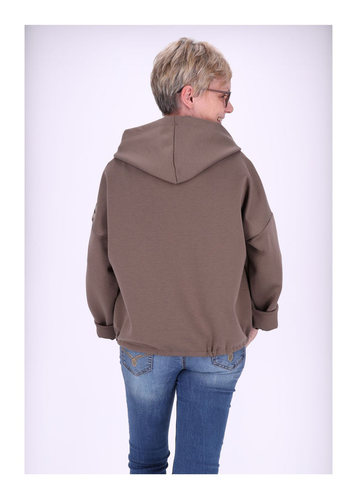 Gesteppte Sweatjacke Splash of Color