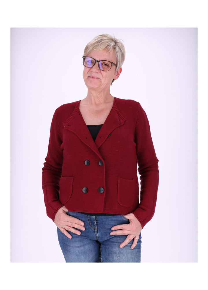 Splash of Color Strickjacke Zweireiher Damen