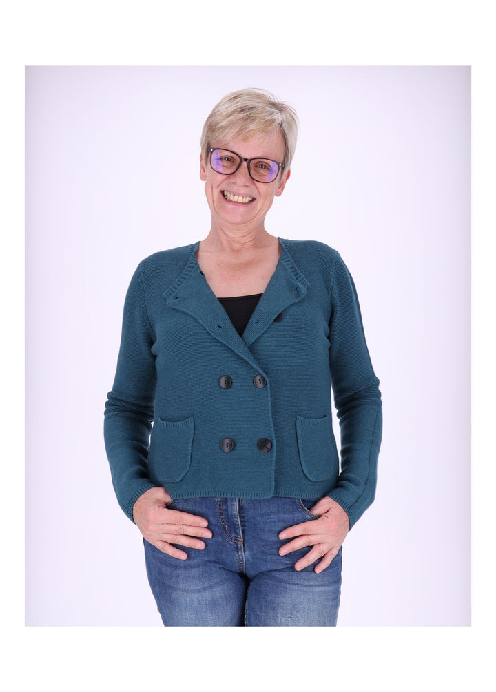 Splash of Color Strickjacke Zweireiher Damen