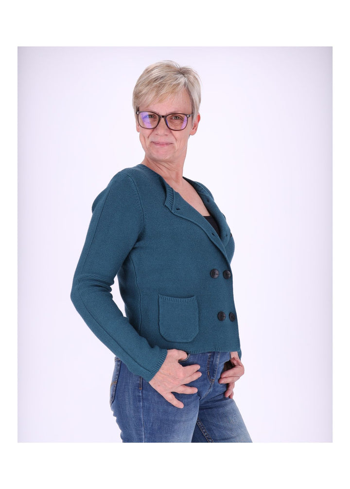 Splash of Color Strickjacke Zweireiher Damen
