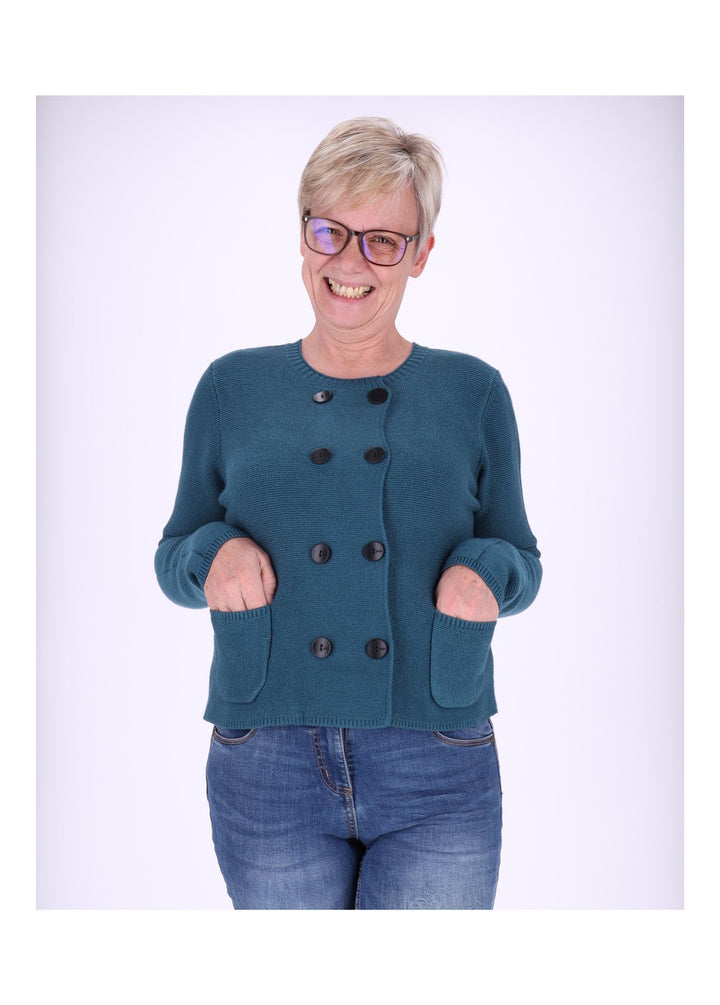 Splash of Color Strickjacke Zweireiher Damen