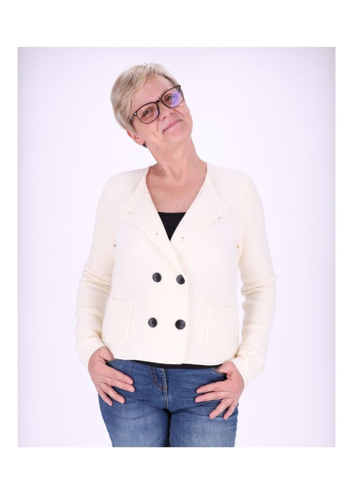 Splash of Color Strickjacke Zweireiher Damen