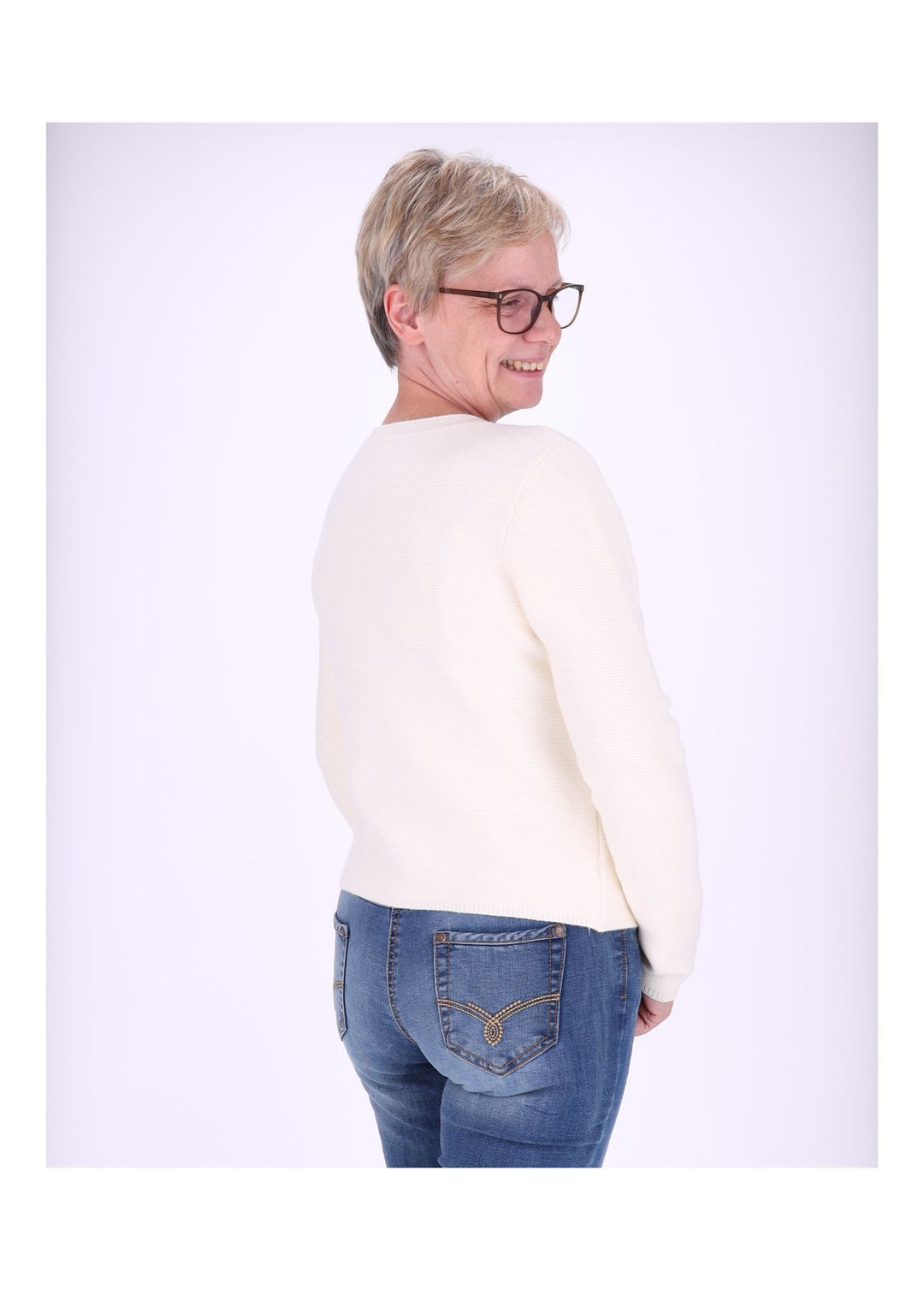 Splash of Color Strickjacke Zweireiher Damen