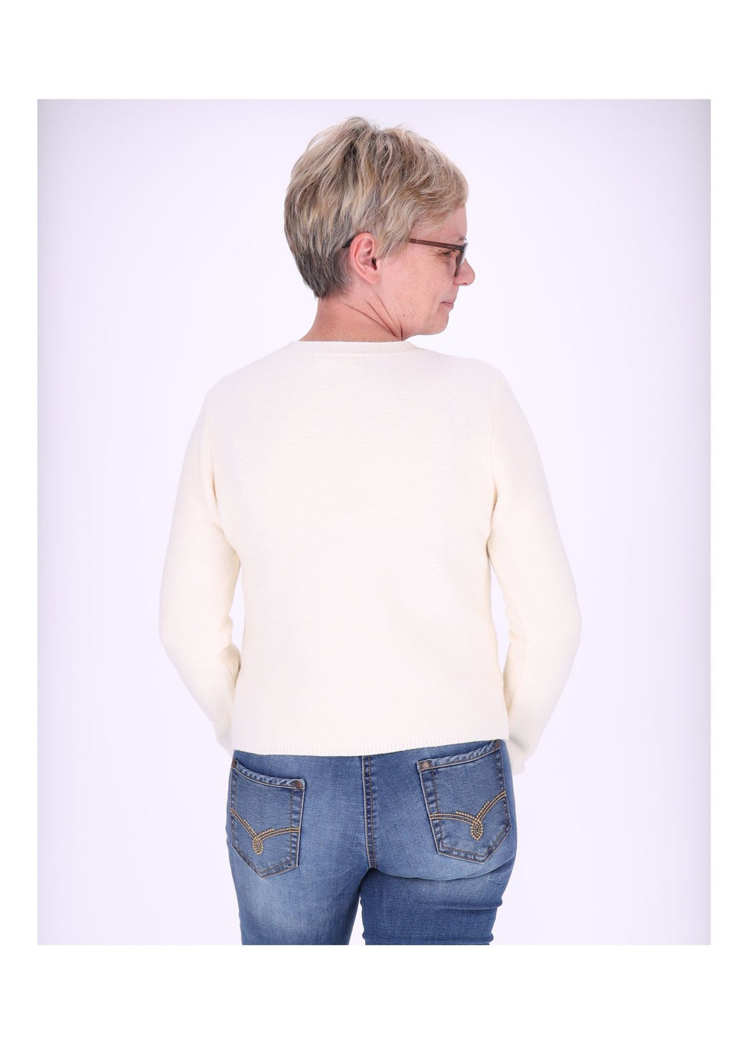 Splash of Color Strickjacke Zweireiher Damen