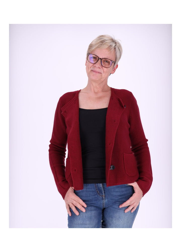 Splash of Color Strickjacke Zweireiher Damen