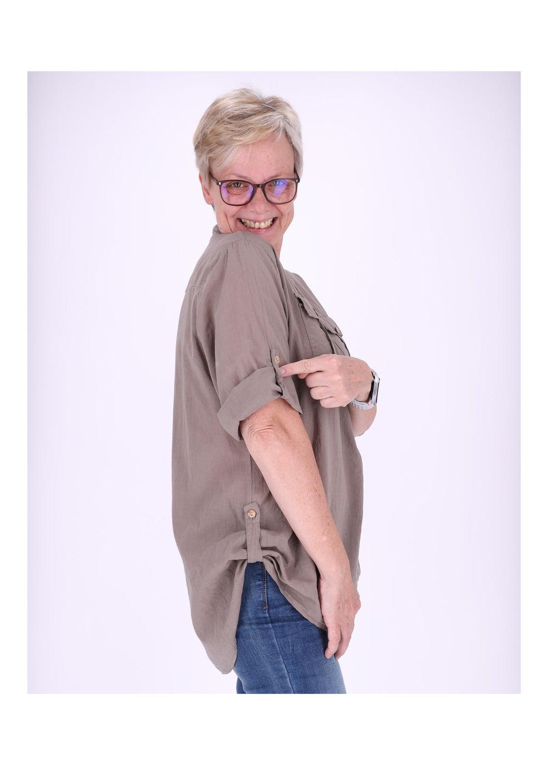 Splash of Color Blusenshirt Damen