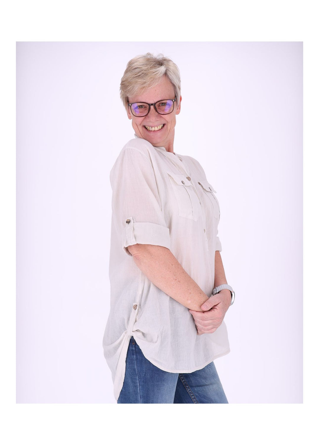 Splash of Color Blusenshirt Damen