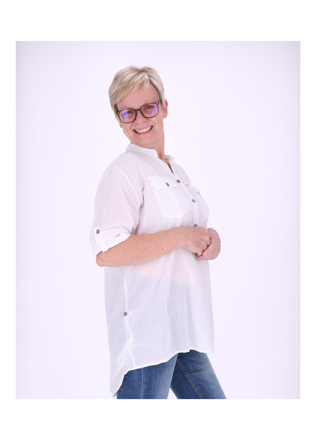Splash of Color Blusenshirt Damen