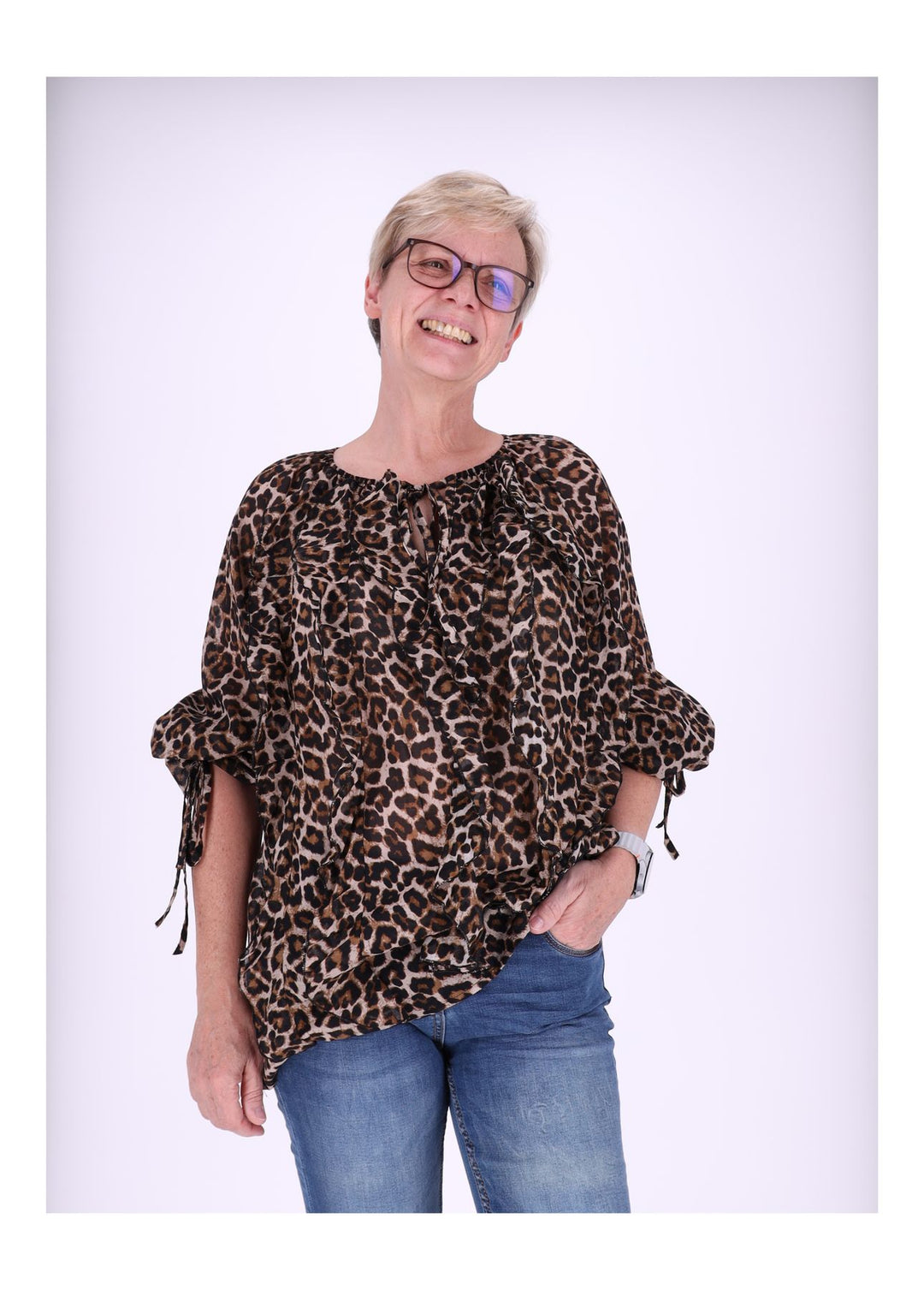 Blusenshirt Leo - Splash of Color