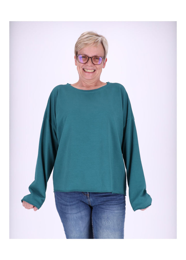 Splash of Color Sweatshirt Damen Raglanärmel