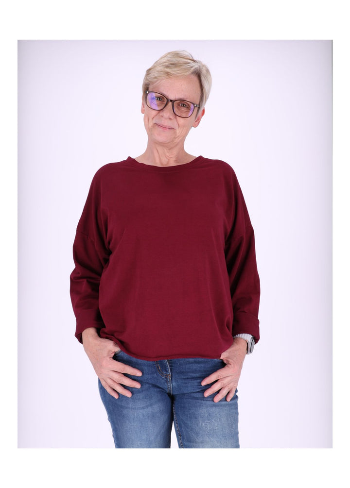 Splash of Color Sweatshirt Damen Raglanärmel