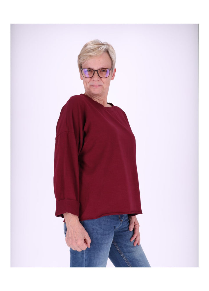 Splash of Color Sweatshirt Damen Raglanärmel