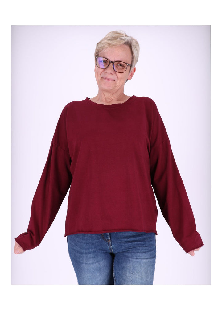 Splash of Color Sweatshirt Damen Raglanärmel