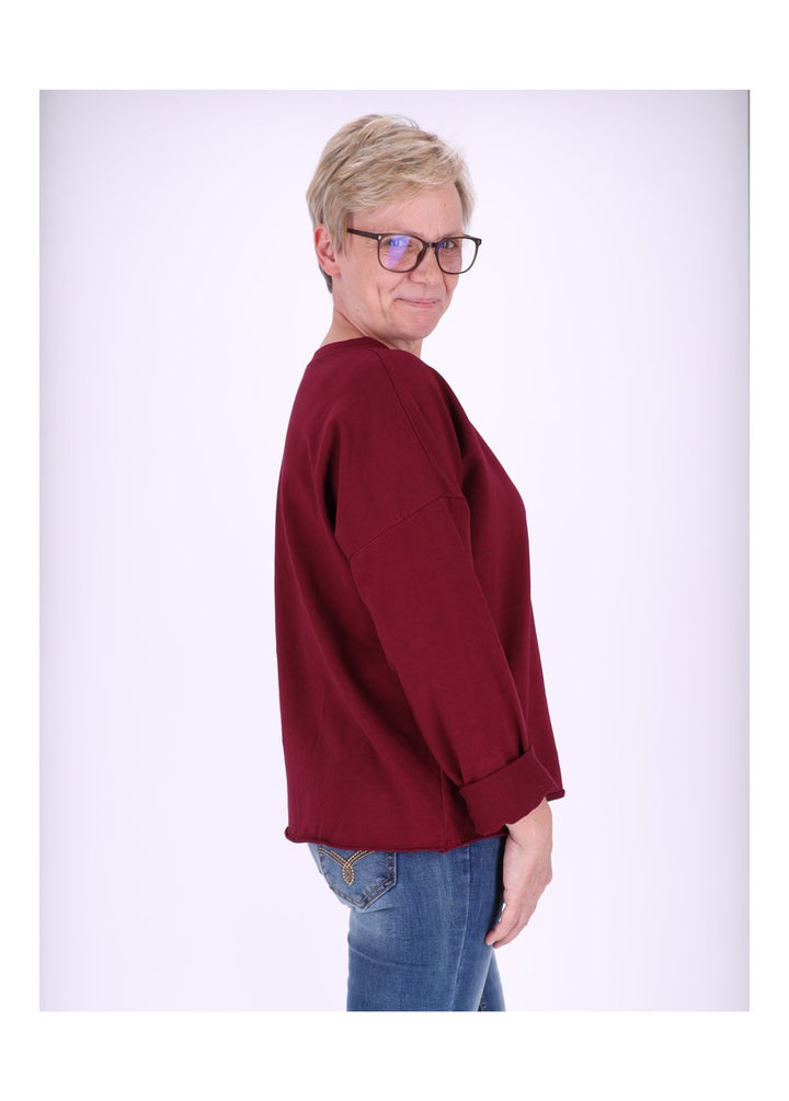 Splash of Color Sweatshirt Damen Raglanärmel
