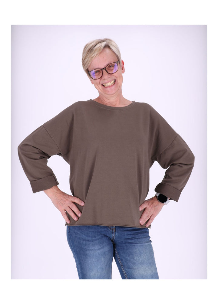 Splash of Color Sweatshirt Damen Raglanärmel