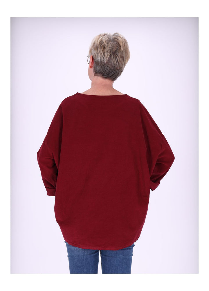 Damen Shirt Babycord von Splash of Color