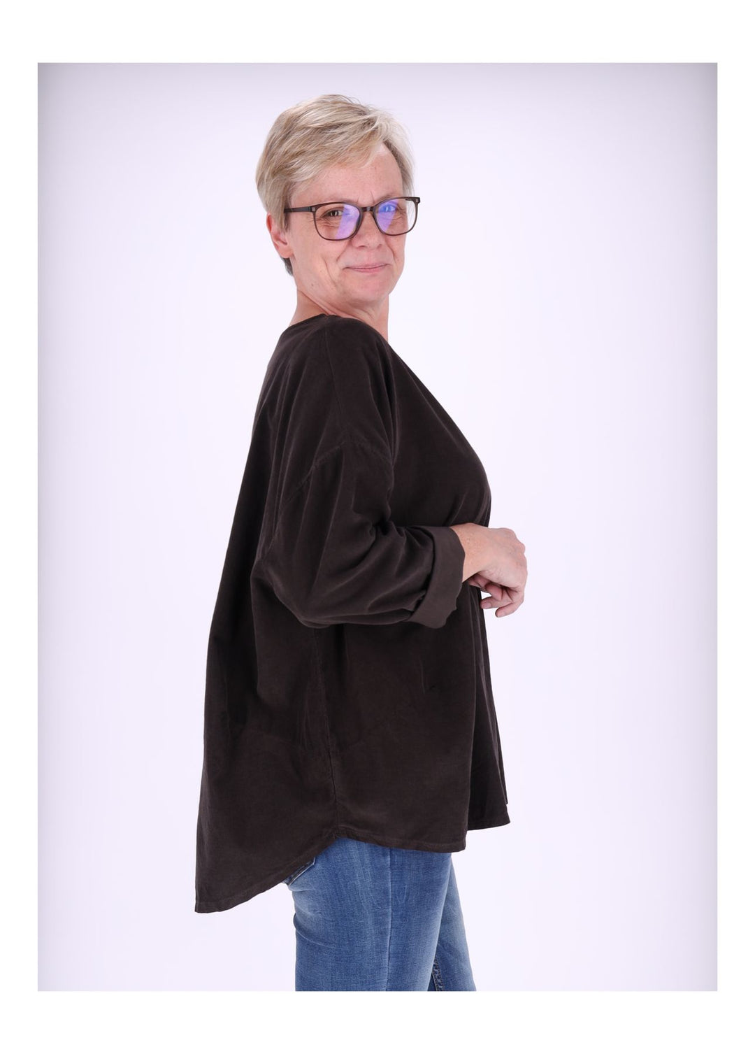 Damen Shirt Babycord von Splash of Color
