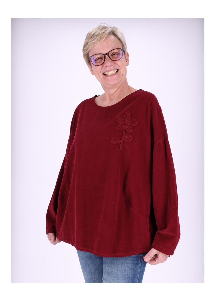 Damen Shirt Babycord von Splash of Color