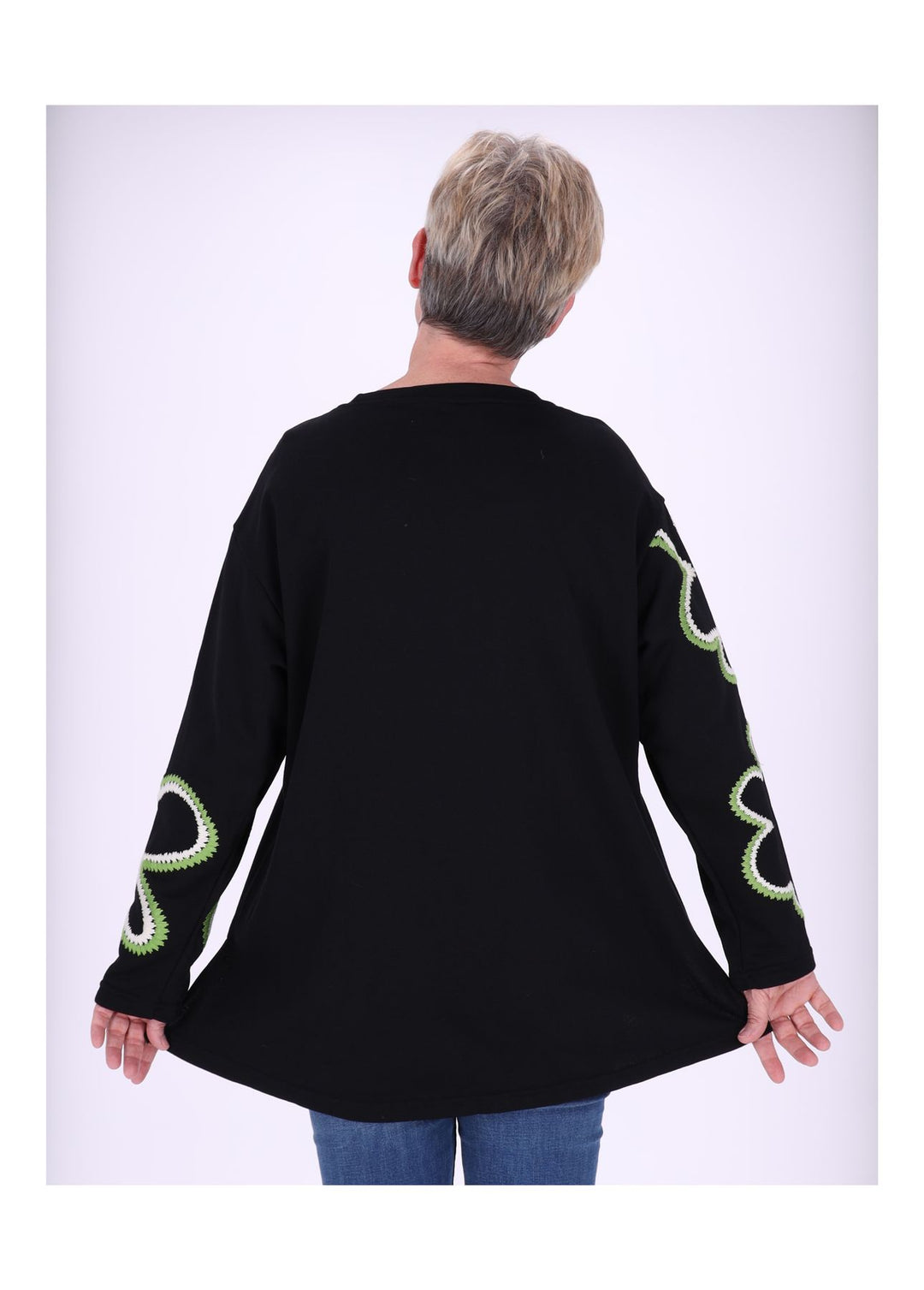 Splash of Color Sweatshirt Damen Blüte