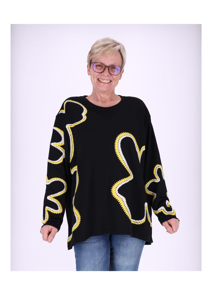 Splash of Color Sweatshirt Damen Blüte