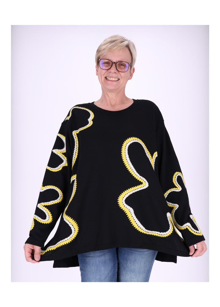 Splash of Color Sweatshirt Damen Blüte