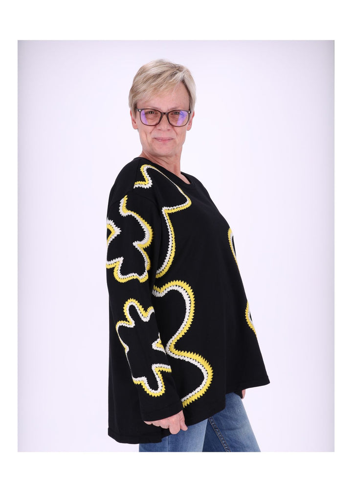 Splash of Color Sweatshirt Damen Blüte