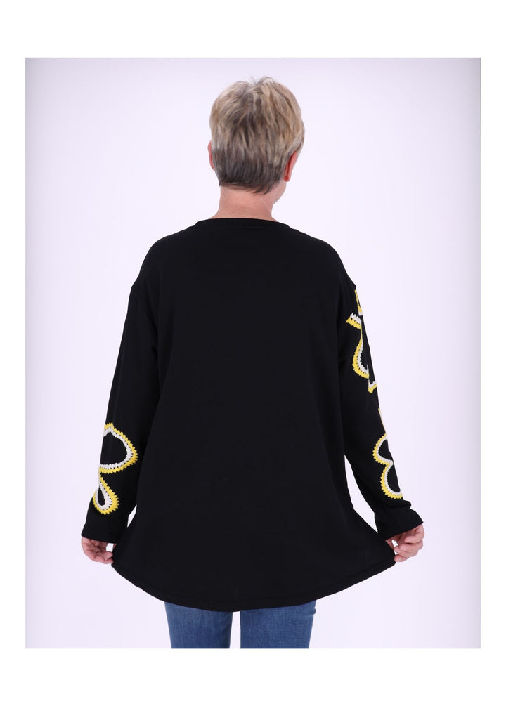 Splash of Color Sweatshirt Damen Blüte