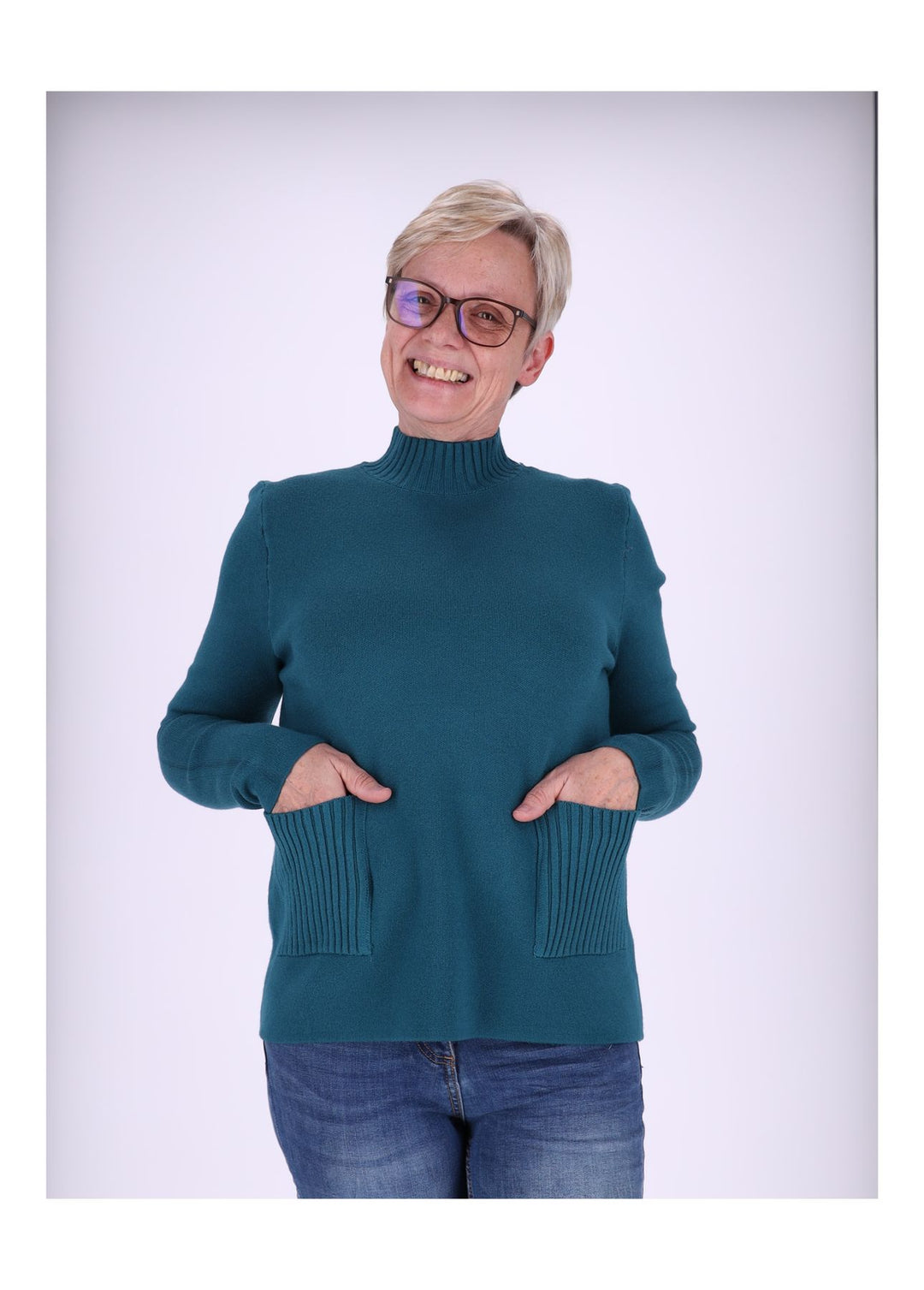 Splash of Color Strickpullover Damen