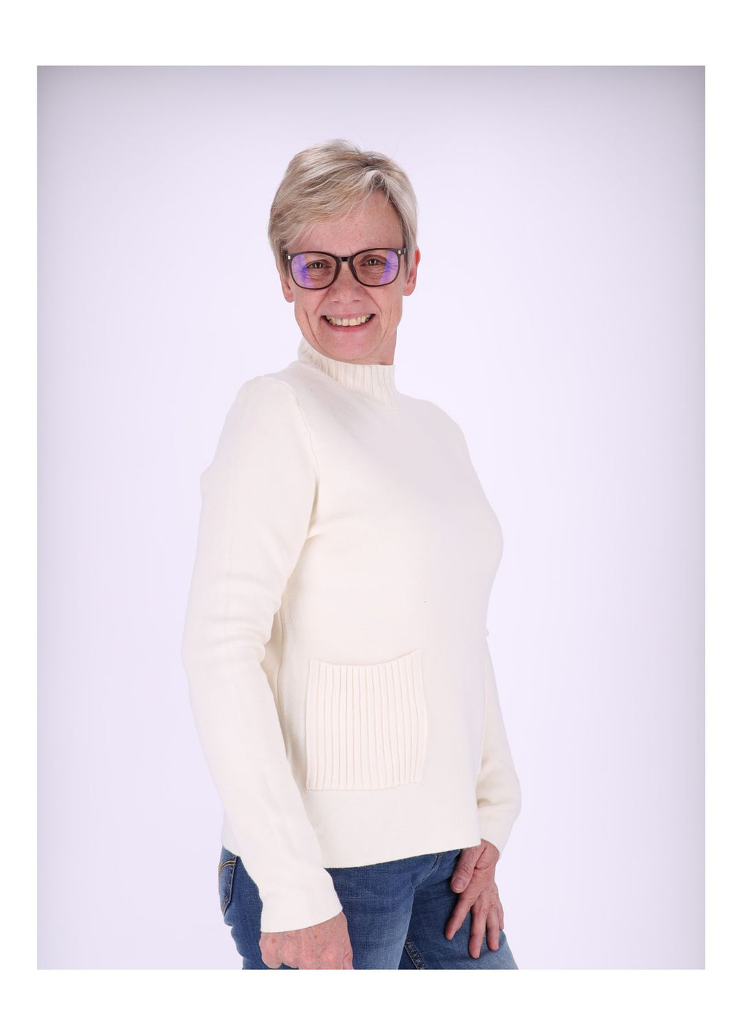 Splash of Color Strickpullover Damen