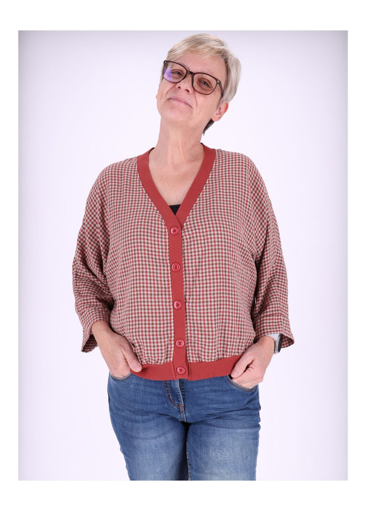 Splash of Color Blousonjacke Damen Karo