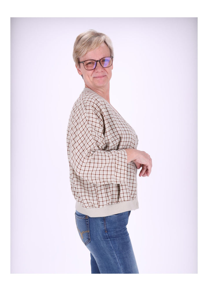 Splash of Color Blousonjacke Damen Karo