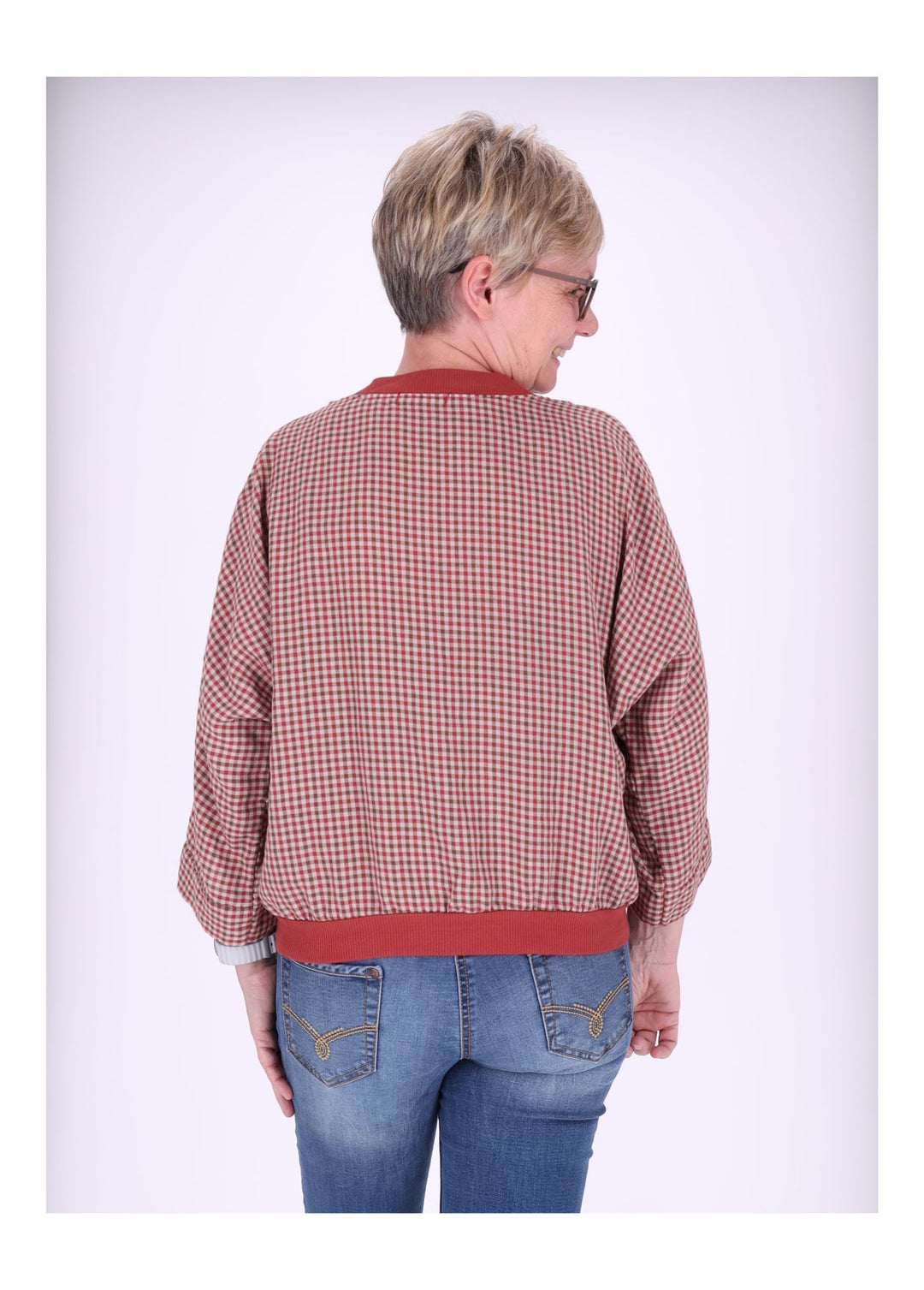 Splash of Color Blousonjacke Damen Karo