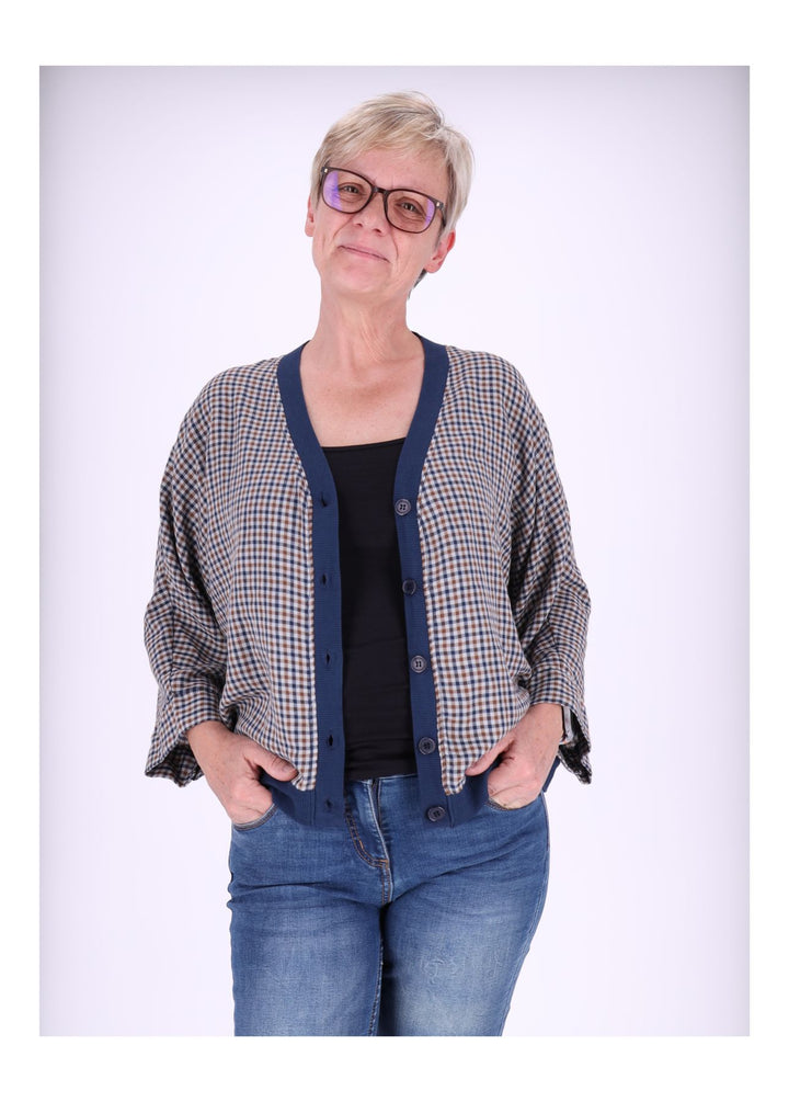Splash of Color Blousonjacke Damen Karo