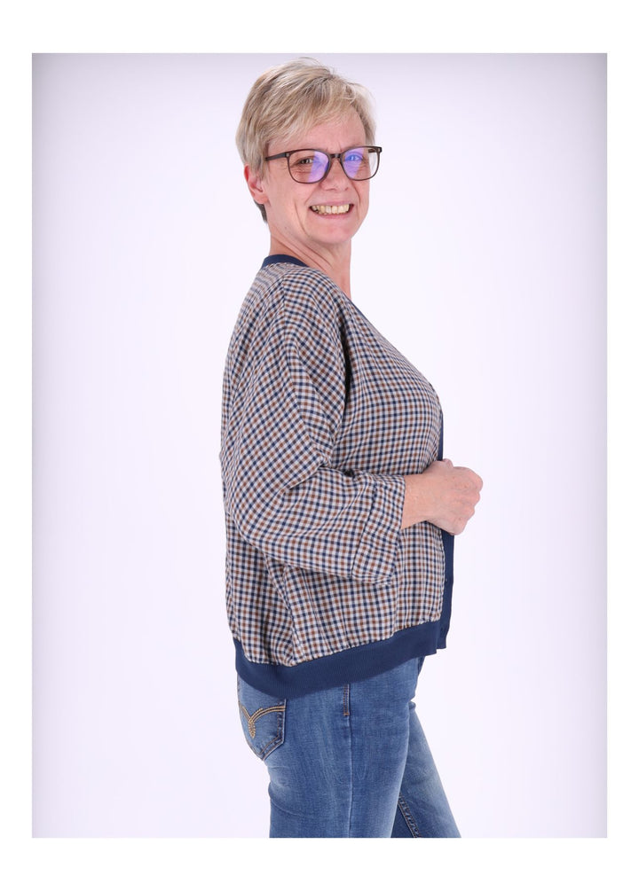 Splash of Color Blousonjacke Damen Karo