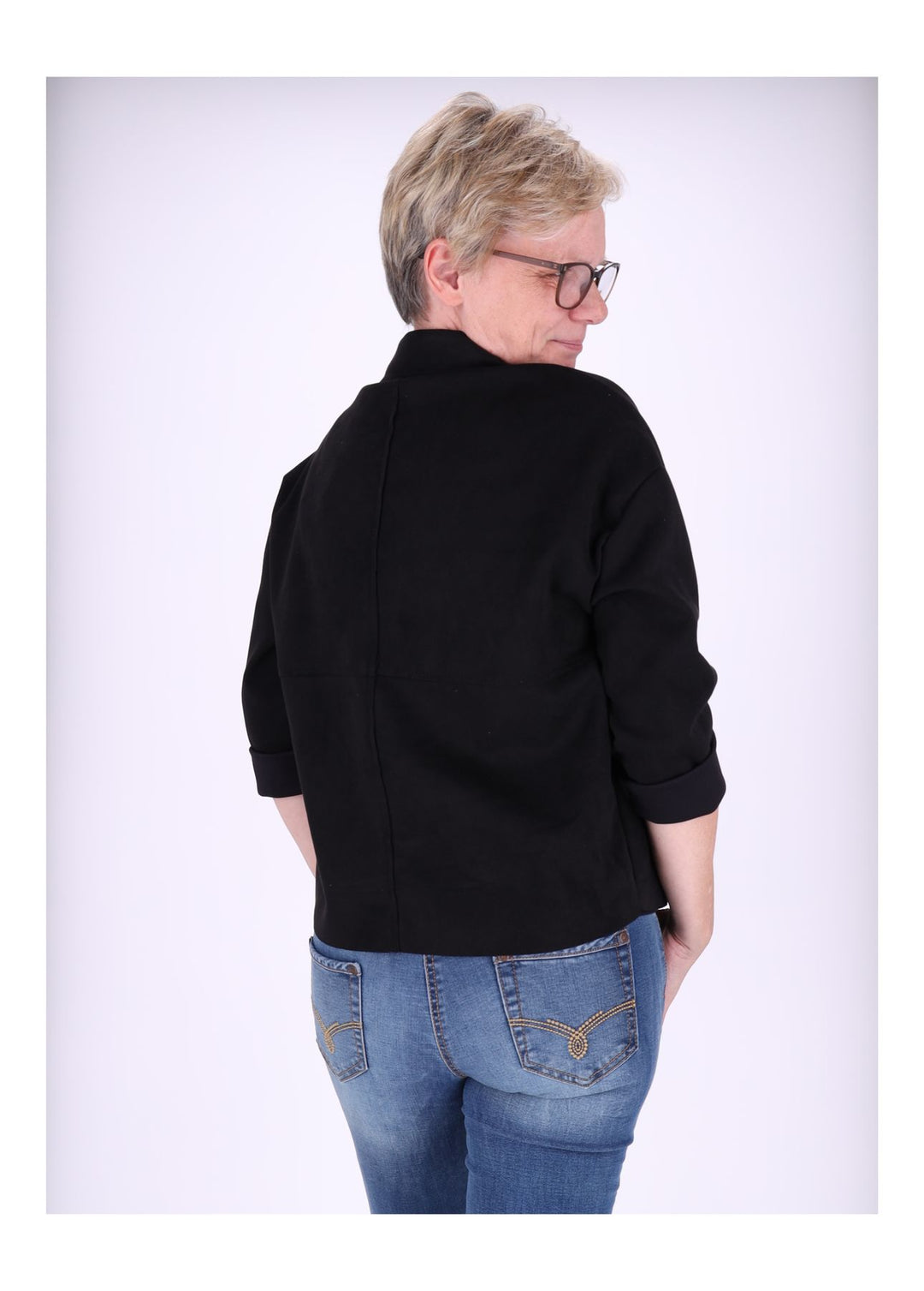 Splash of Color Fakelederjacke Boxy