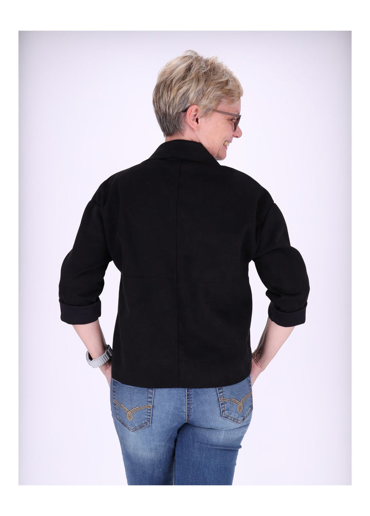 Splash of Color Fakelederjacke Boxy