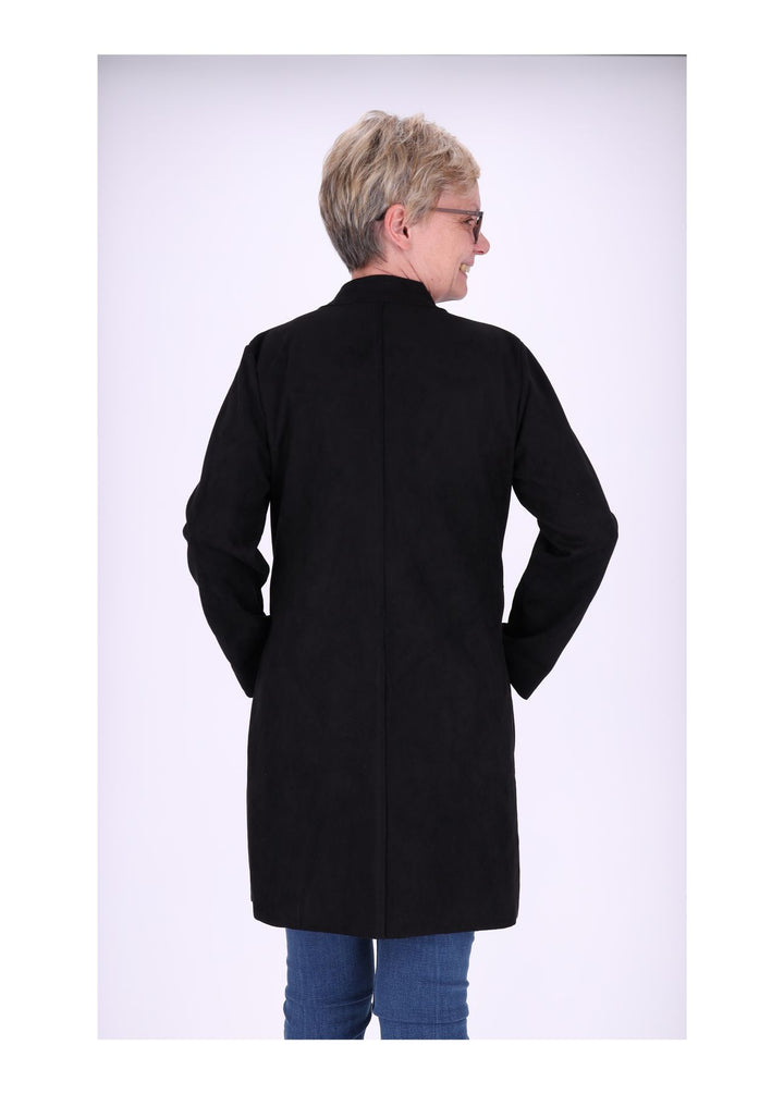 Damen Fakeleder Jacke Military Splash of Color