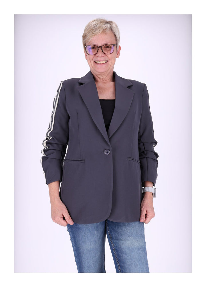 Splash of Color Blazer Damen geraffter Arm