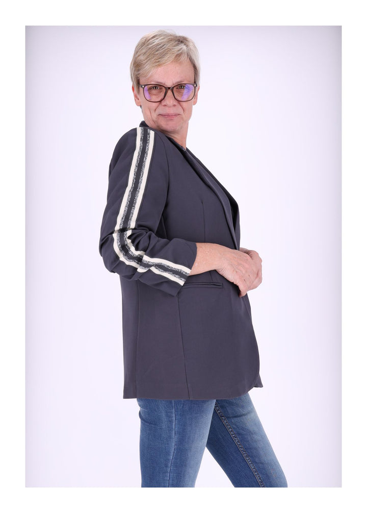 Splash of Color Blazer Damen geraffter Arm