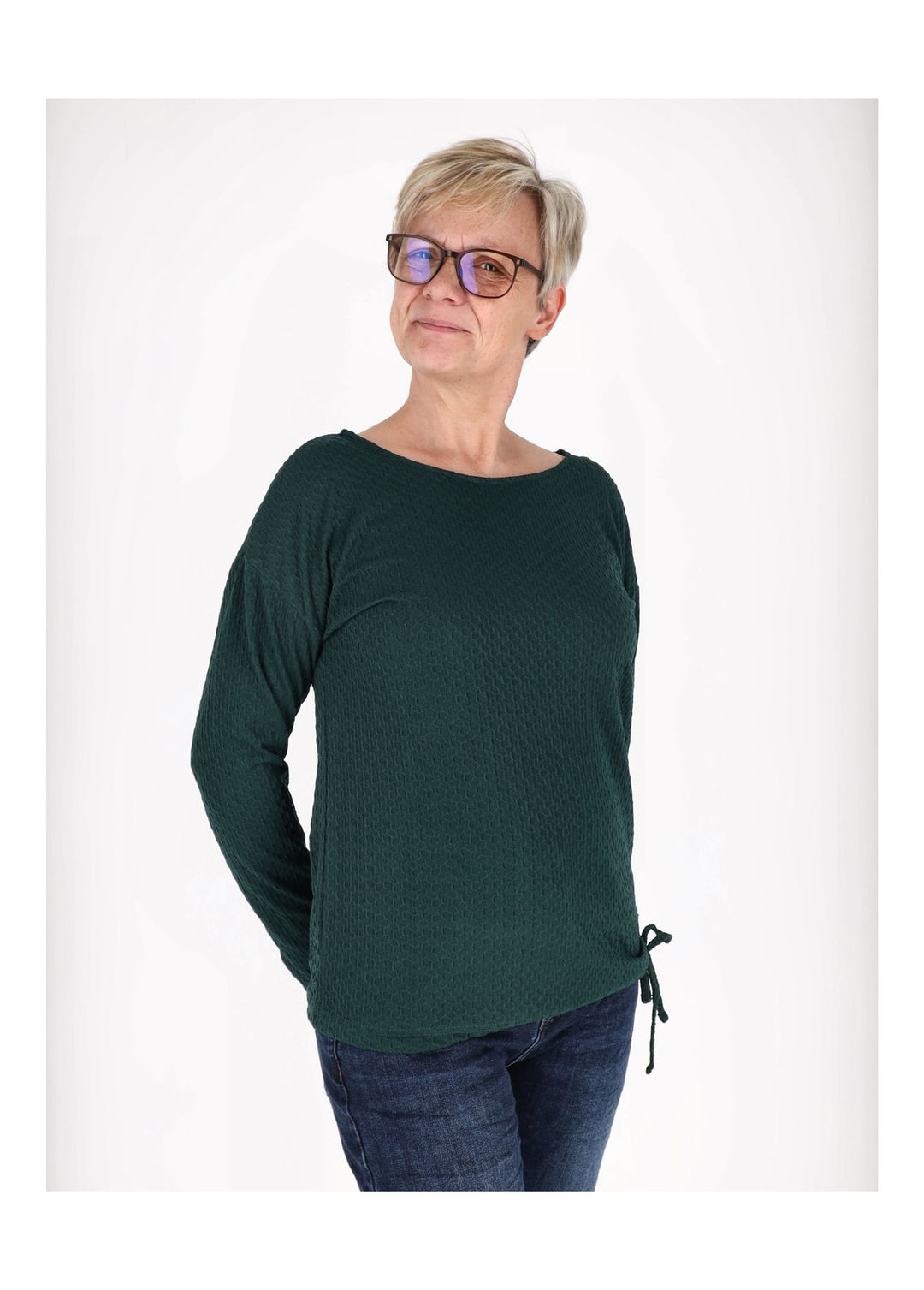 Damen Sweatshirt mit Ziernähten
