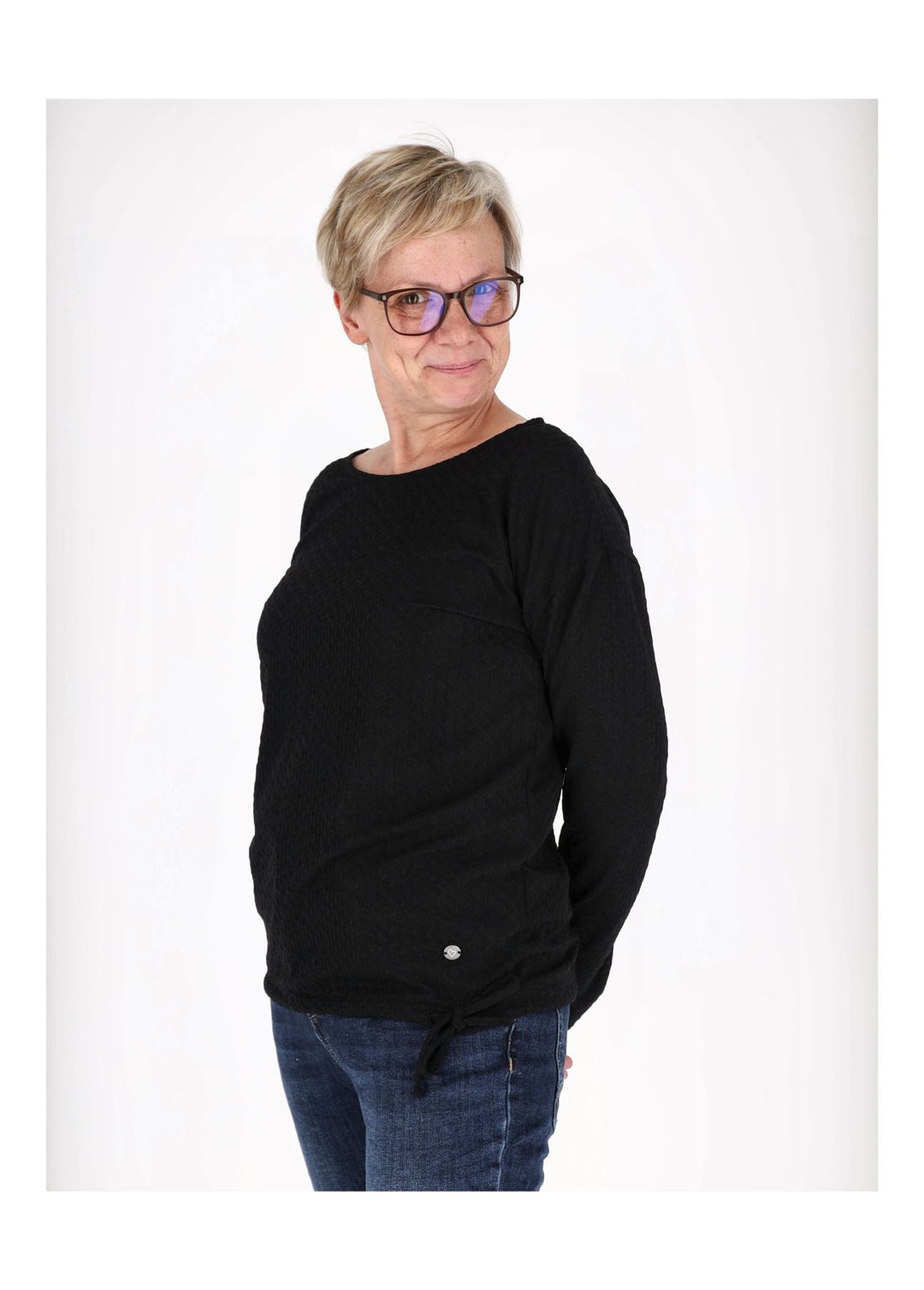 Damen Sweatshirt mit Ziernähten